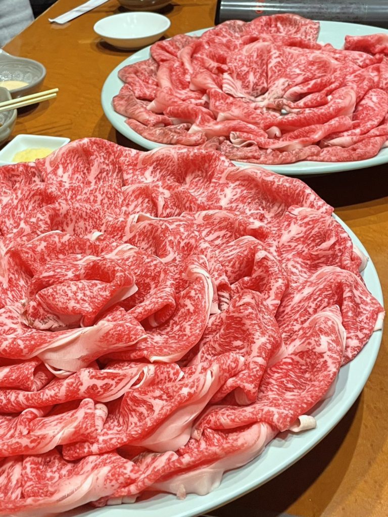 2025年忘年会・土佐熟成あかうしのサーロインしゃぶしゃぶ