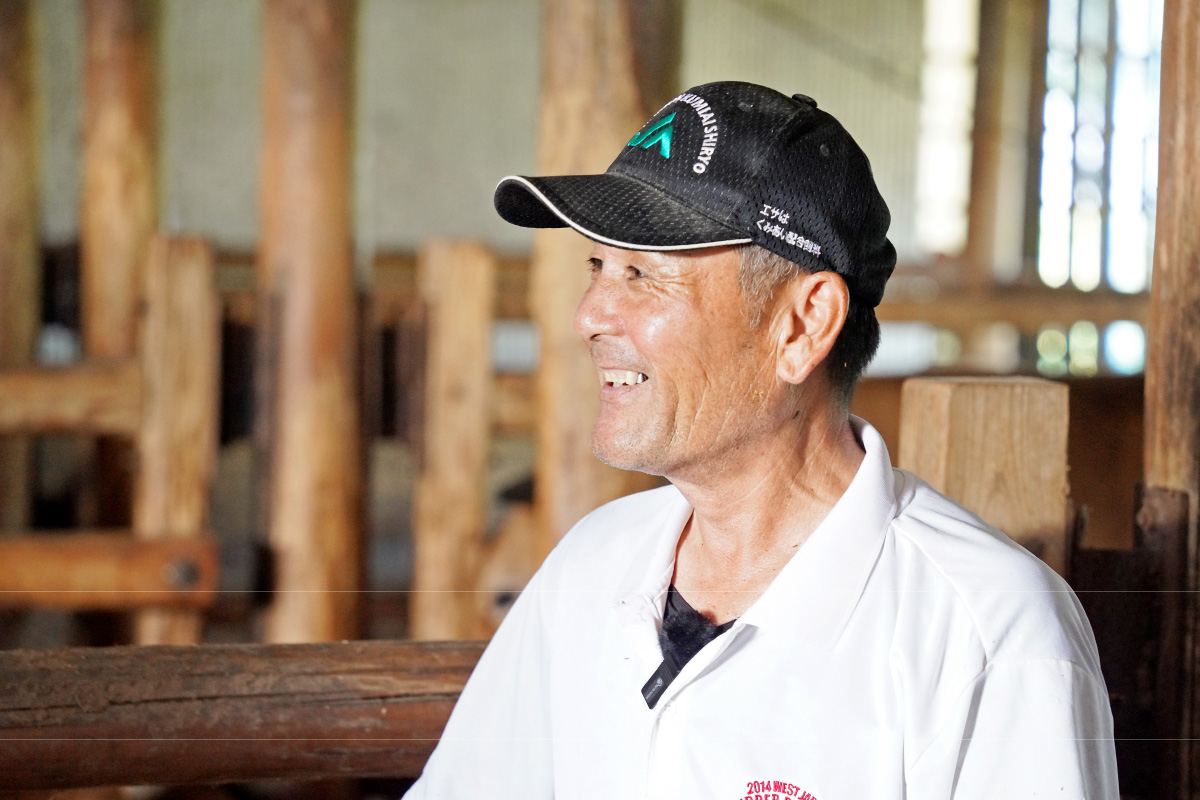 土佐あかうし生産者 池地さんの横顔|高知県安芸郡田野町
