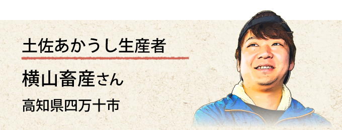 土佐あかうし生産者 横山畜産さんの紹介ページ